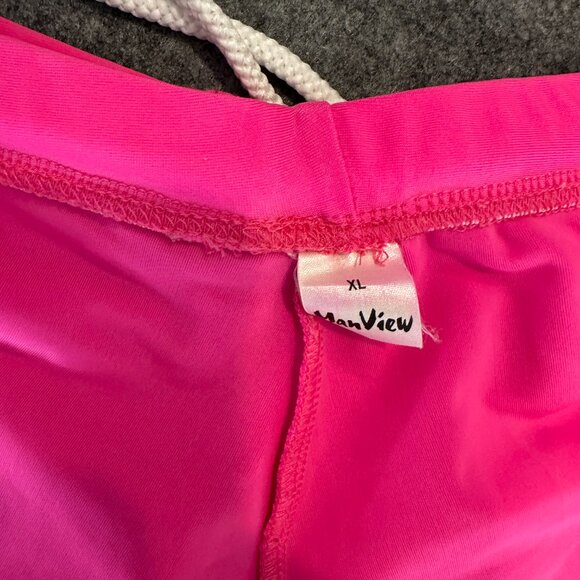 ManView Men’s Swim Trunks – Size XL – Bright Pink - Picture 10 of 10